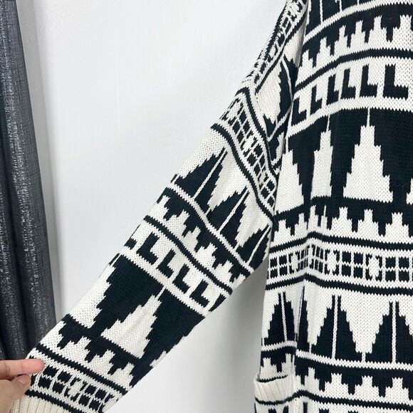 Lauren Ralph Lauren Geo-Motif 100% Cotton Shawl Collar Women’s Cardigan XXL Boho - Picture 11 of 16